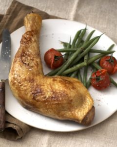 cuisse_poulet haricots verts tomate